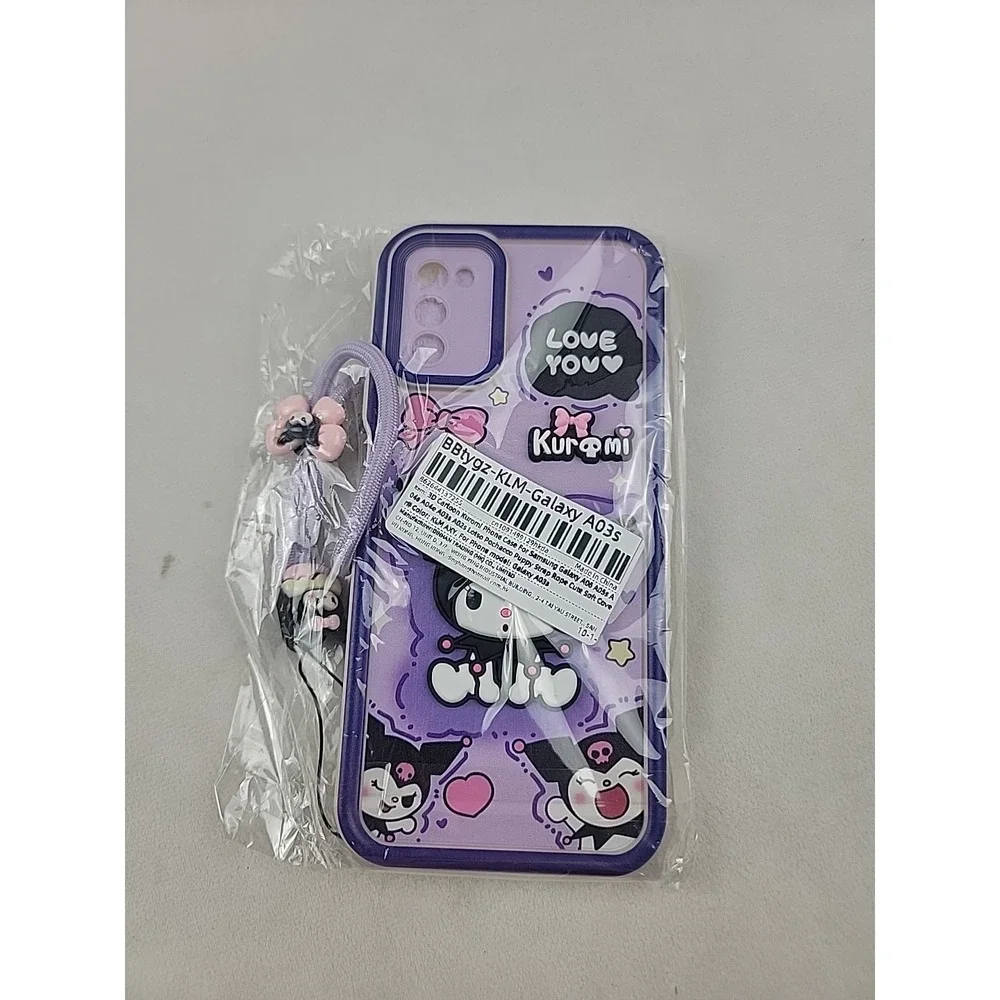 Sanrio Kuromi Plush And phone Case For Galaxy A03s